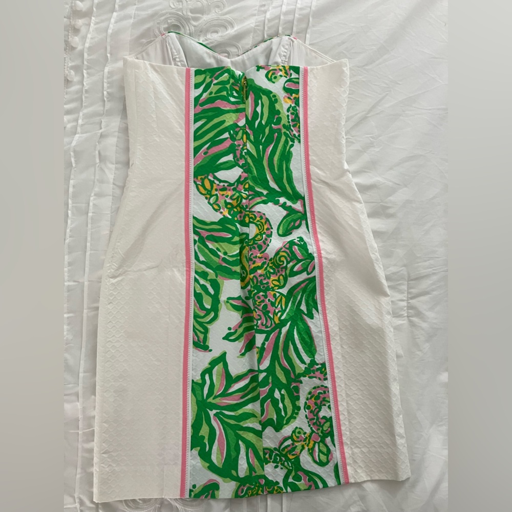 NWT Lilly Pulitzer Angela Dress | Resort White | Seeing Pink Elephants 🐘💕 - Picture 8 of 9